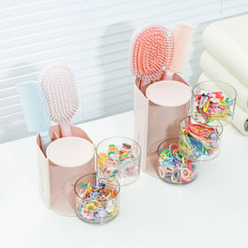 FABROK cotton swab organizer keeps essentials tidy.
