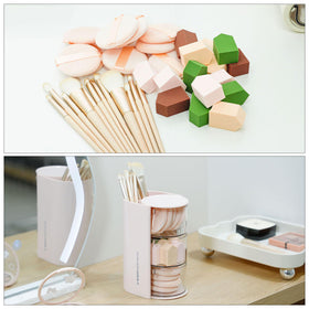 FABROK makeup tools storage saves space on your vanity.