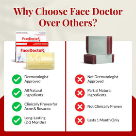 FACEDOCTOR Complexion Bar Soap travel-friendly version shown for on-the-go cleansing.