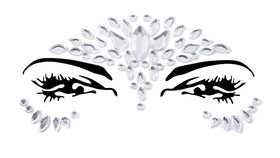 FACEGEM LONDON iridescent jewel stickers add dimension and color.