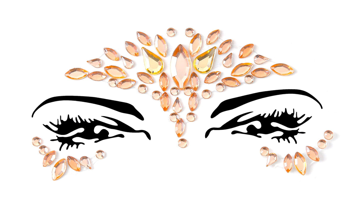 FACEGEM LONDON nine-piece face gems pack offers versatile placement.