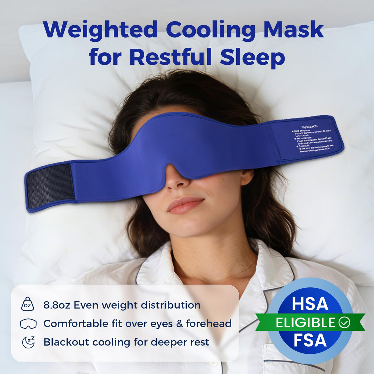FACEMOON cooling mask kept in the fridge for fast cooling sessions.