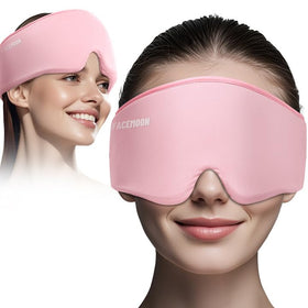 FACEMOON cooling face mask close-up for soothing depuff and refreshed skin.