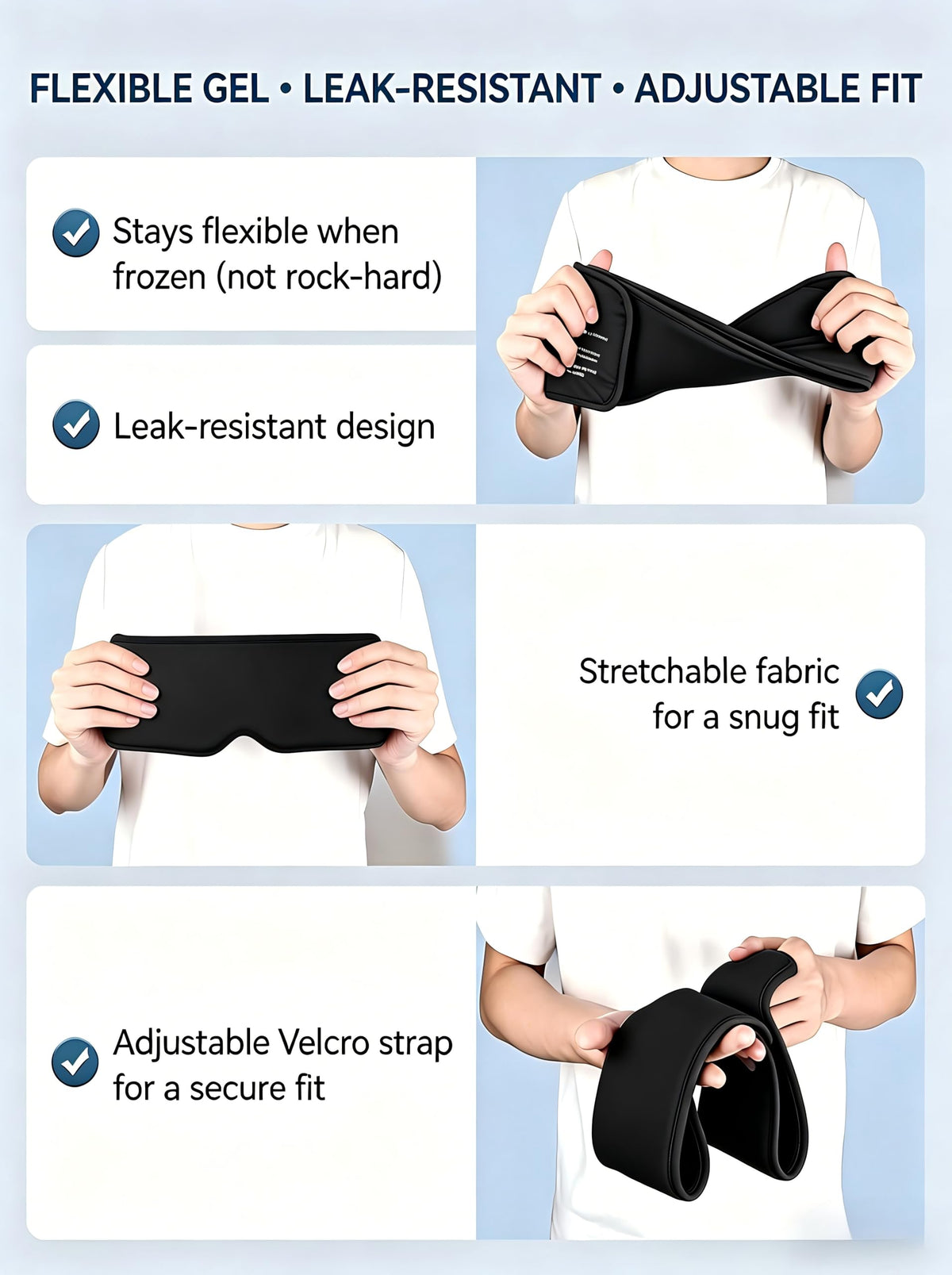 FACEMOON eye pack soft material provides comfortable wear
