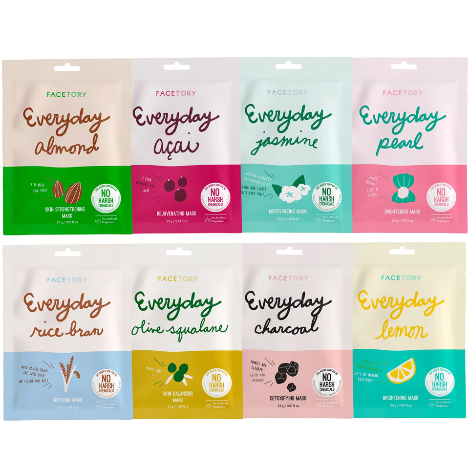 FACETORY Everyday 8 Collection mask 1: hydrating sheet mask for all skin types