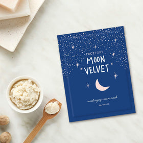 FACETORY Moon Velvet Mask cruelty-free, Korea-made skincare option.