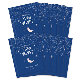 FACETORY Moon Velvet Mask hydrates with milky essence for dewy skin.