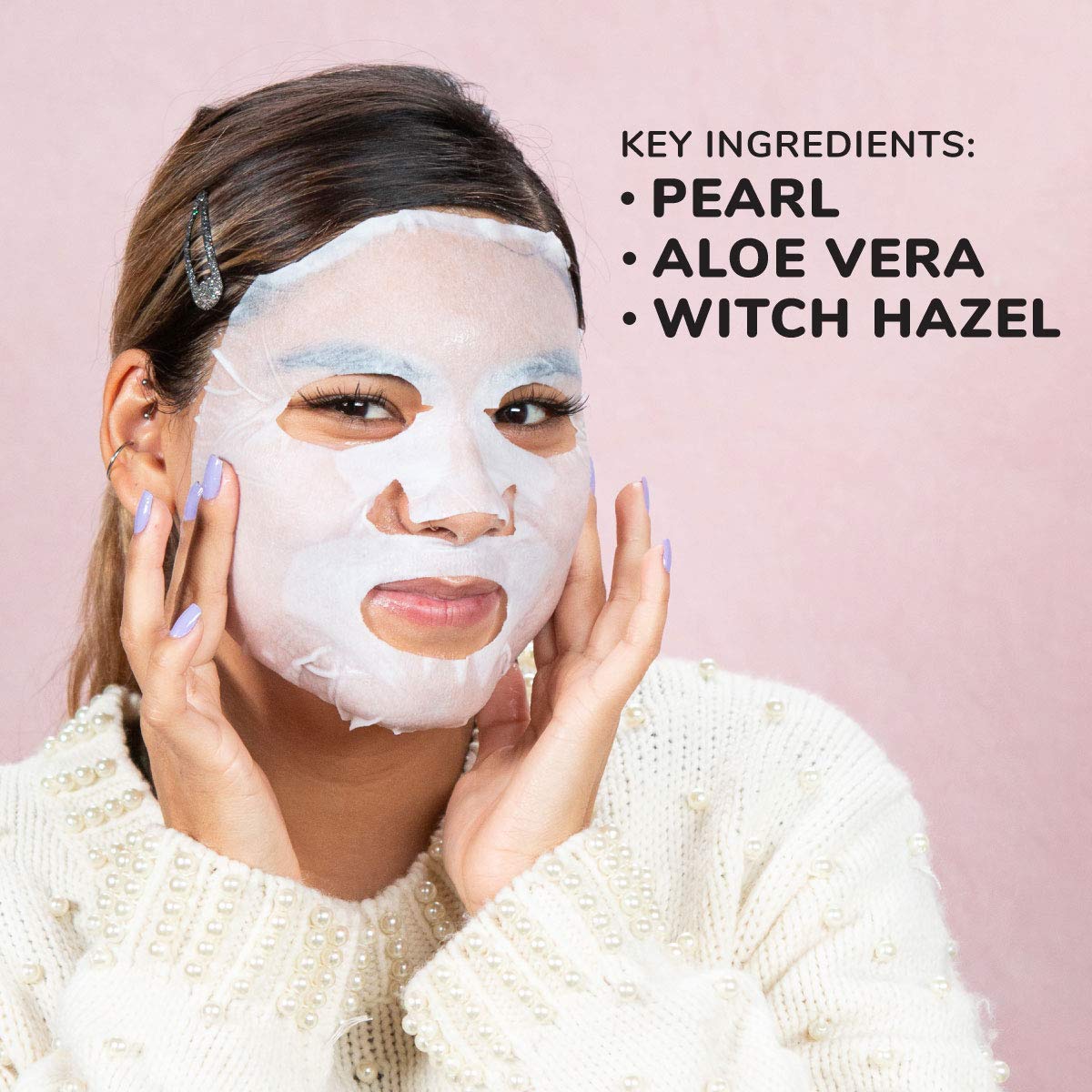 Facetory pearl extract close-up emphasizes hydrating formula for balanced skin.
