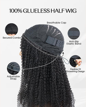 FACMOOD flip-over 10-second wig for versatile styling