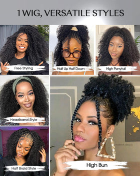 FACMOOD headband style for blending with natural hairline