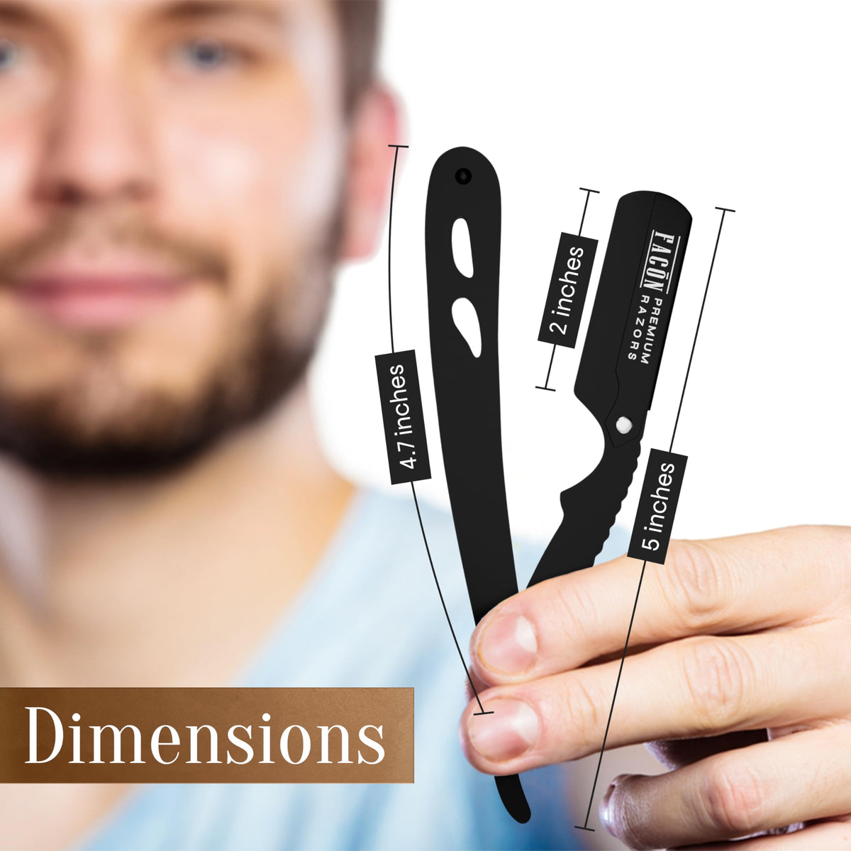 FACON barber-grade precision for sharp, clean shaves