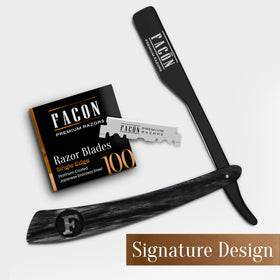 FACON straight razor gift set perfect for grooming enthusiasts.