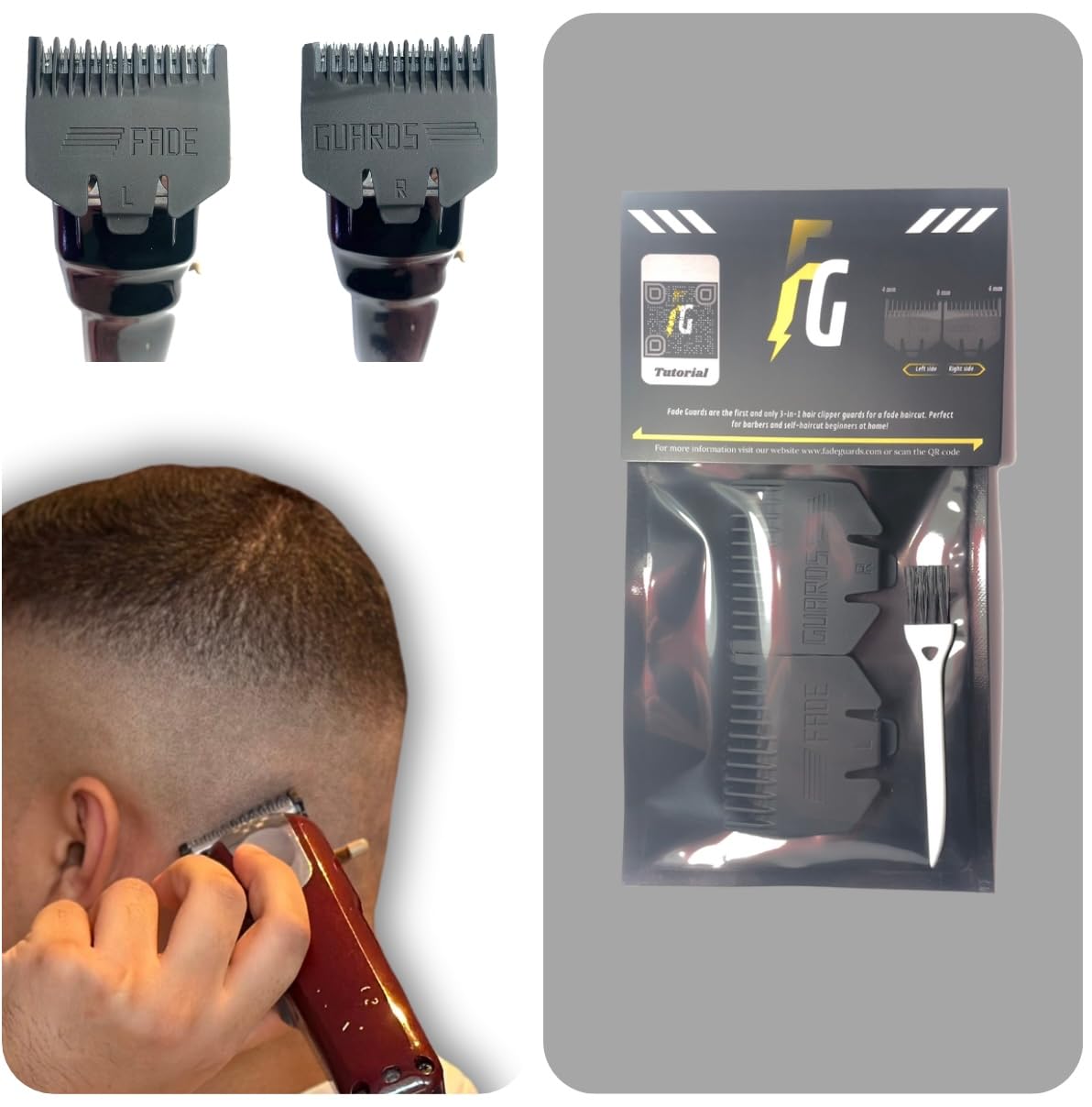 Fade Guards left-right fade guides for precise fades.