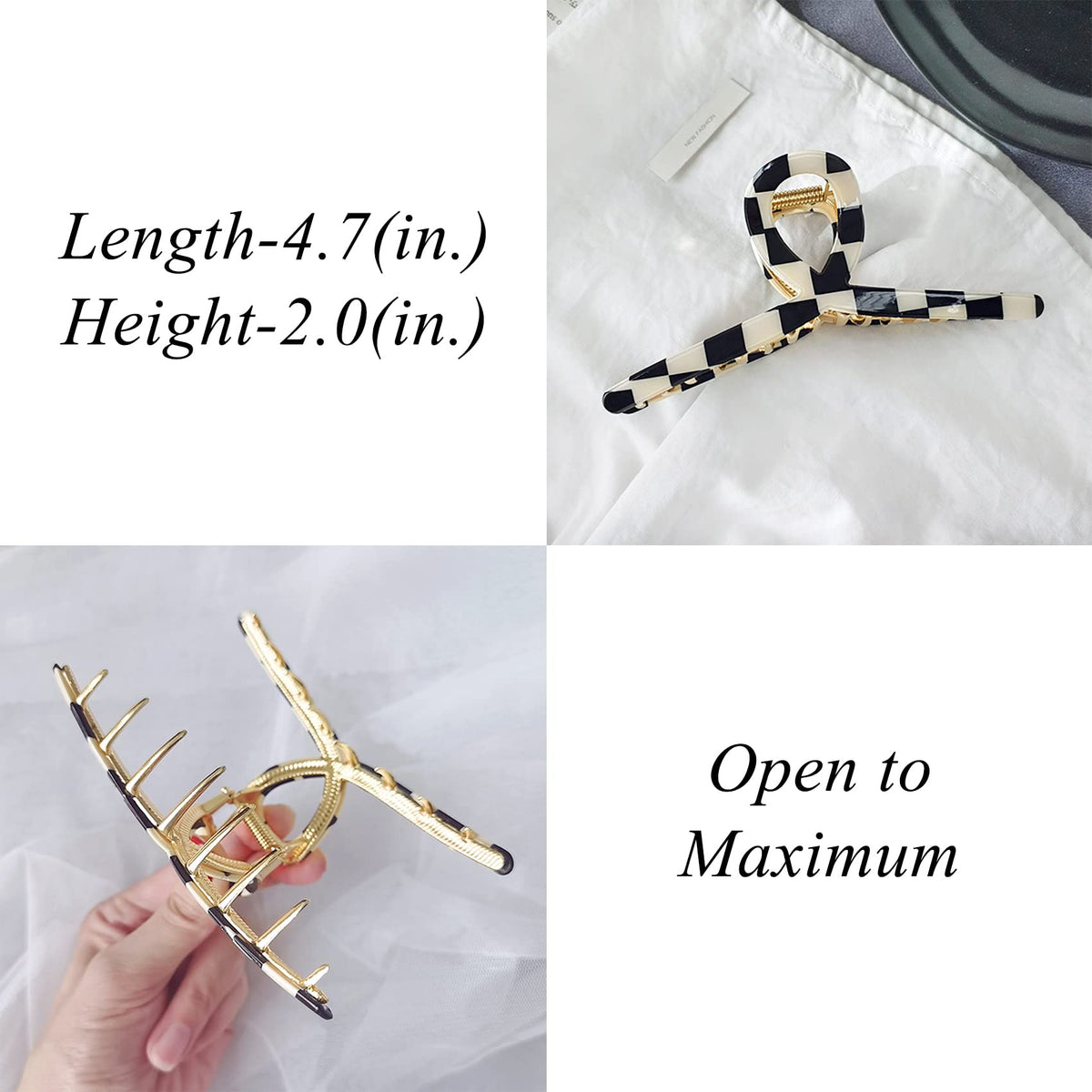 FAELBATY strong-spring metal hair clip delivers reliable opening and closing action