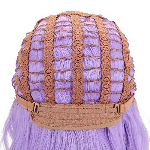 FAELBATY holiday-ready purple wig for Halloween or Christmas