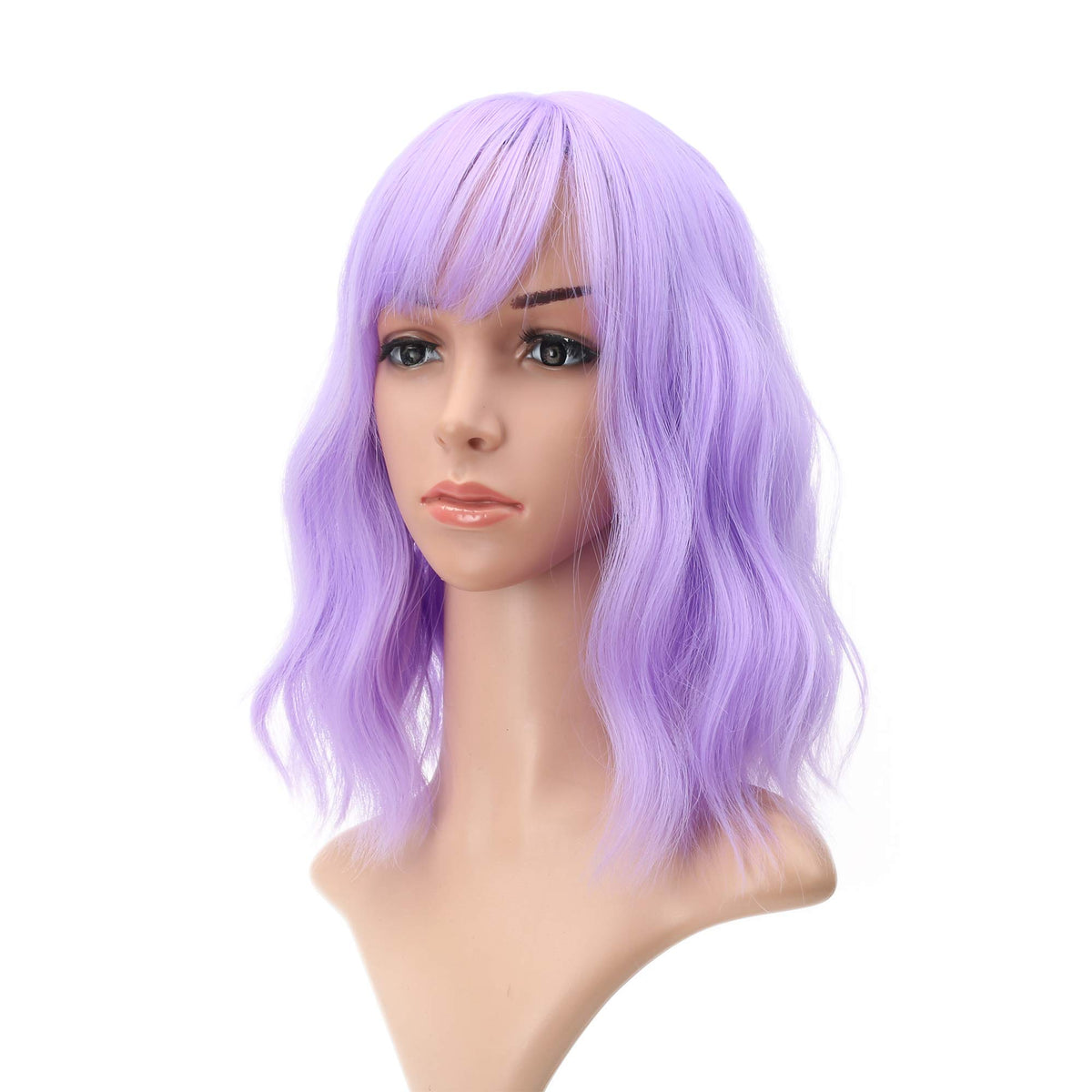 FAELBATY purple bob wig, bold cosplay color