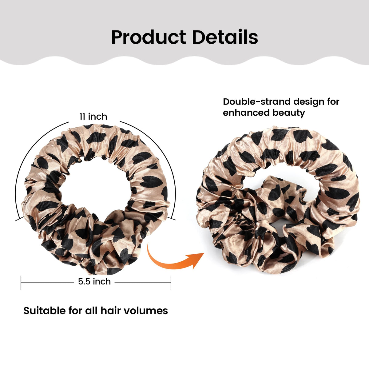 FAELBATY silk velvet headband wrapped for gentle curling and comfort.
