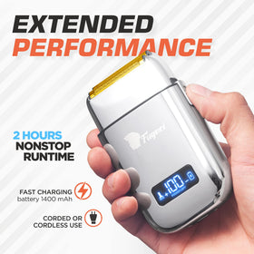 Fagaci shaver battery indicator shows power status for uninterrupted grooming