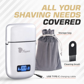 Fagaci shaver cleaning reminder shows maintenance cue for best performance
