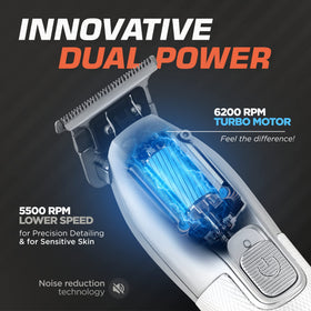 Fagaci barber clippers precision cut blades delivering clean, accurate lines every time.