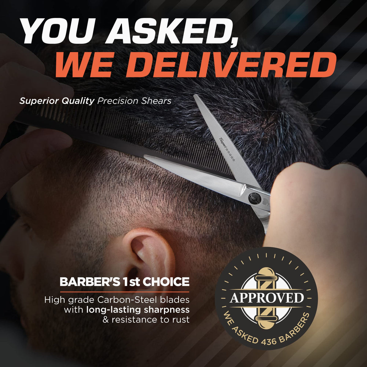 Fagaci barber kit with compact, on-the-go design for trims.