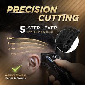 Fagaci clipper battery-life up to 2 hours for extended barber rounds.
