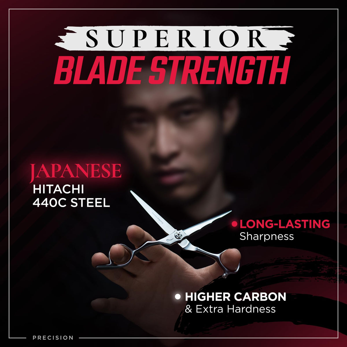 Fagaci Japanese steel blades deliver durable, precise cuts for clean results.