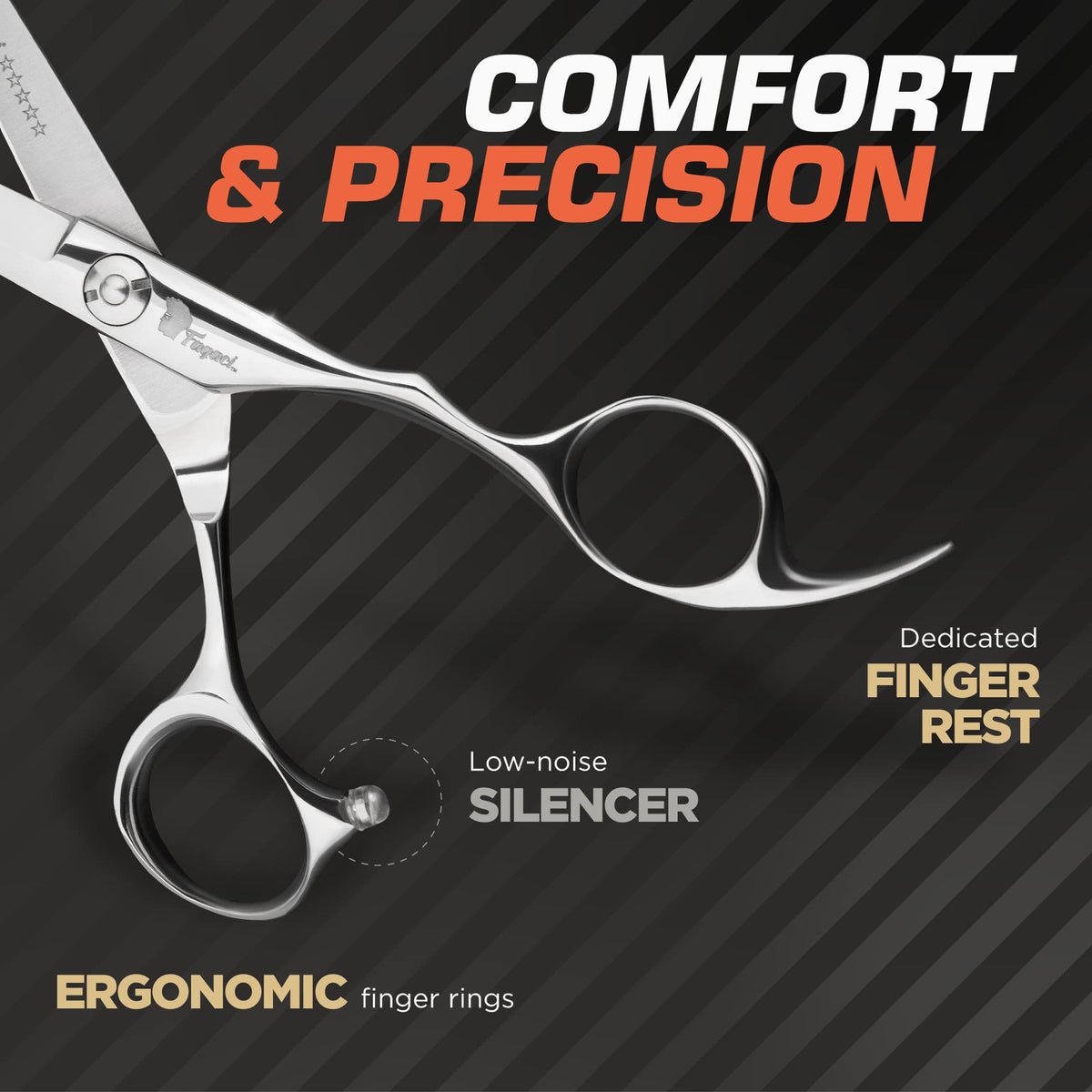 Fagaci multi-purpose shears suit hair and beard styling.