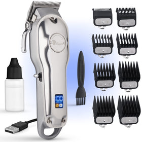 Fagaci Professional Clipper blade closeup for ultra-precise cuts.