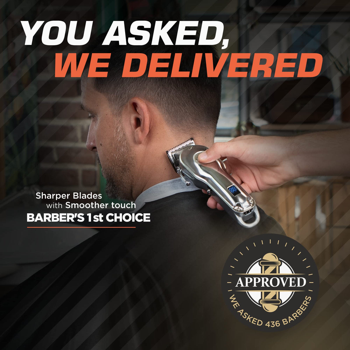 Fagaci clippers in home grooming, convenient and quiet.