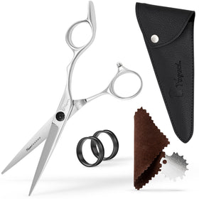 Fagaci professional hair scissors with 6-inch blades for precise, clean cuts.