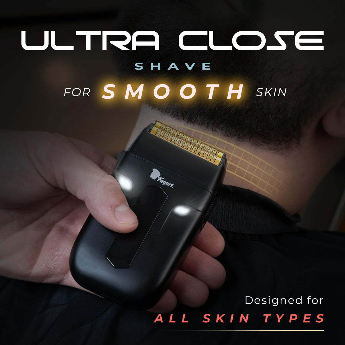 Fagaci shaver 3h battery life supports extended grooming sessions