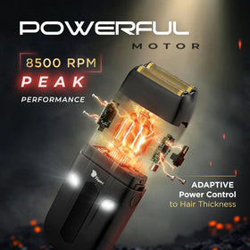 Fagaci shaver high-torque drive handles thick beards with steady power