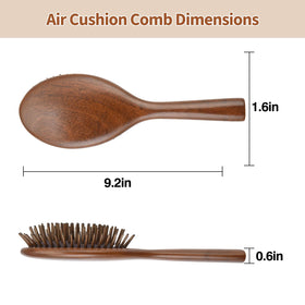 FaHaner wooden comb delivers gentle detangling for everyday styling
