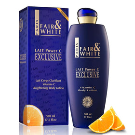 FAIR & WHITE Exclusive Body Lotion bottle with Vitamin C for radiant hydration