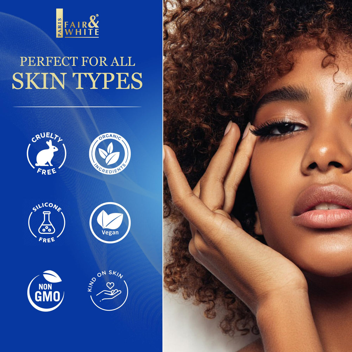 FAIR & WHITE Exclusive Serum routine setup with daily skincare essentials.