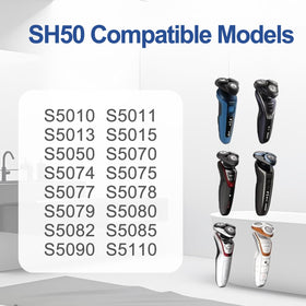 Fairbee SH50 360° floating system adapts to facial contours for a comfortable shave.
