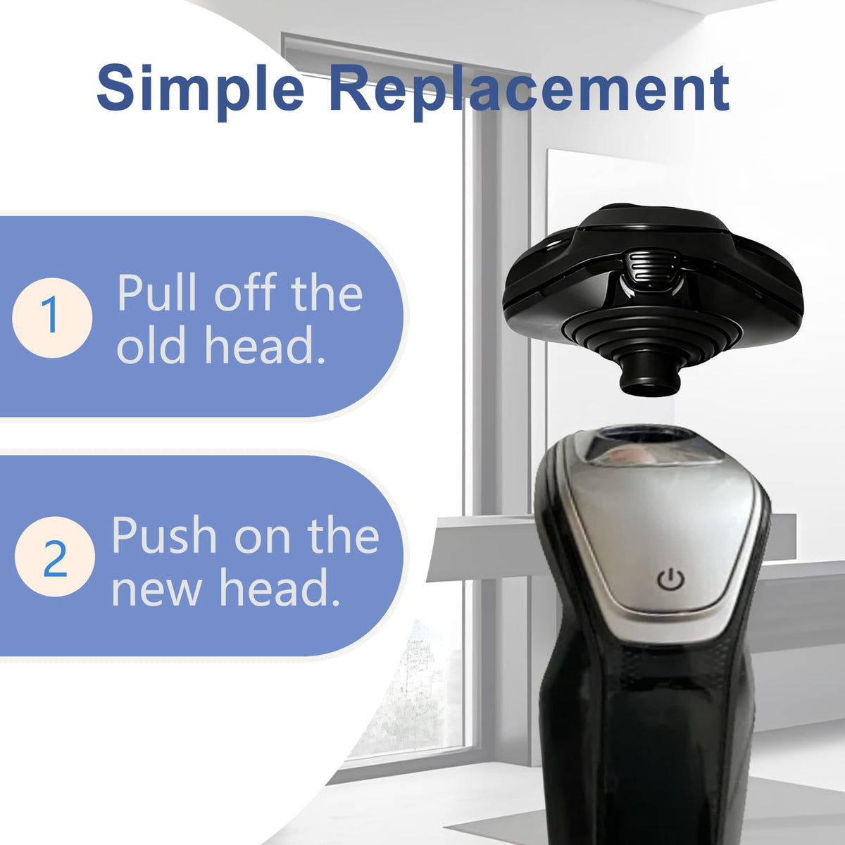 Fairbee SH50 click and go design simplifies replacement and waterproof cleaning.