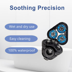 Fairbee SH50 dual-hole cutting action captures long beard and short stubble efficiently.