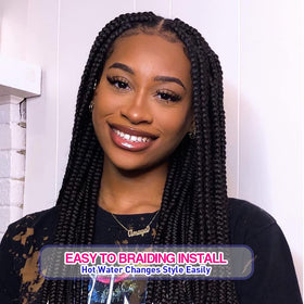Fairise pre-stretched braiding hair, easy install for quick protective styles.