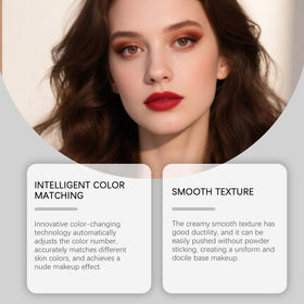 FairMost foundation stick natural finish preview on skin tone.
