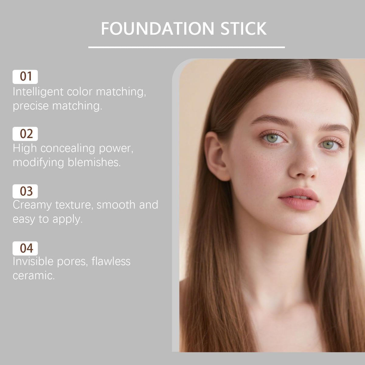 FairMost soft-bristle brush blends for a seamless, airbrushed look.