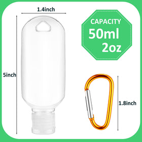 FairySandy clear PET bottles 100-pack, reusable containers for liquids