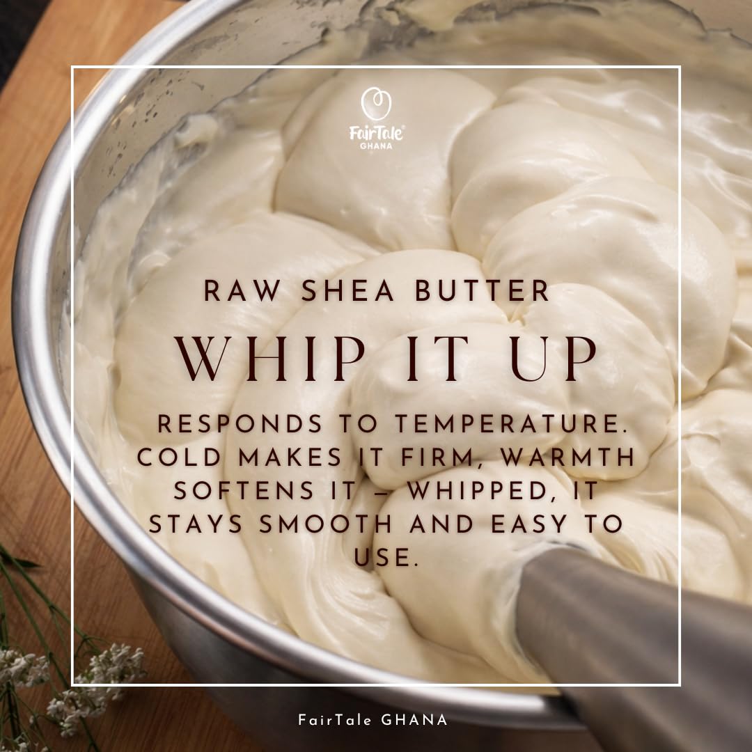 FairTale GHANA Shea Butter applied to skin for gentle hydration