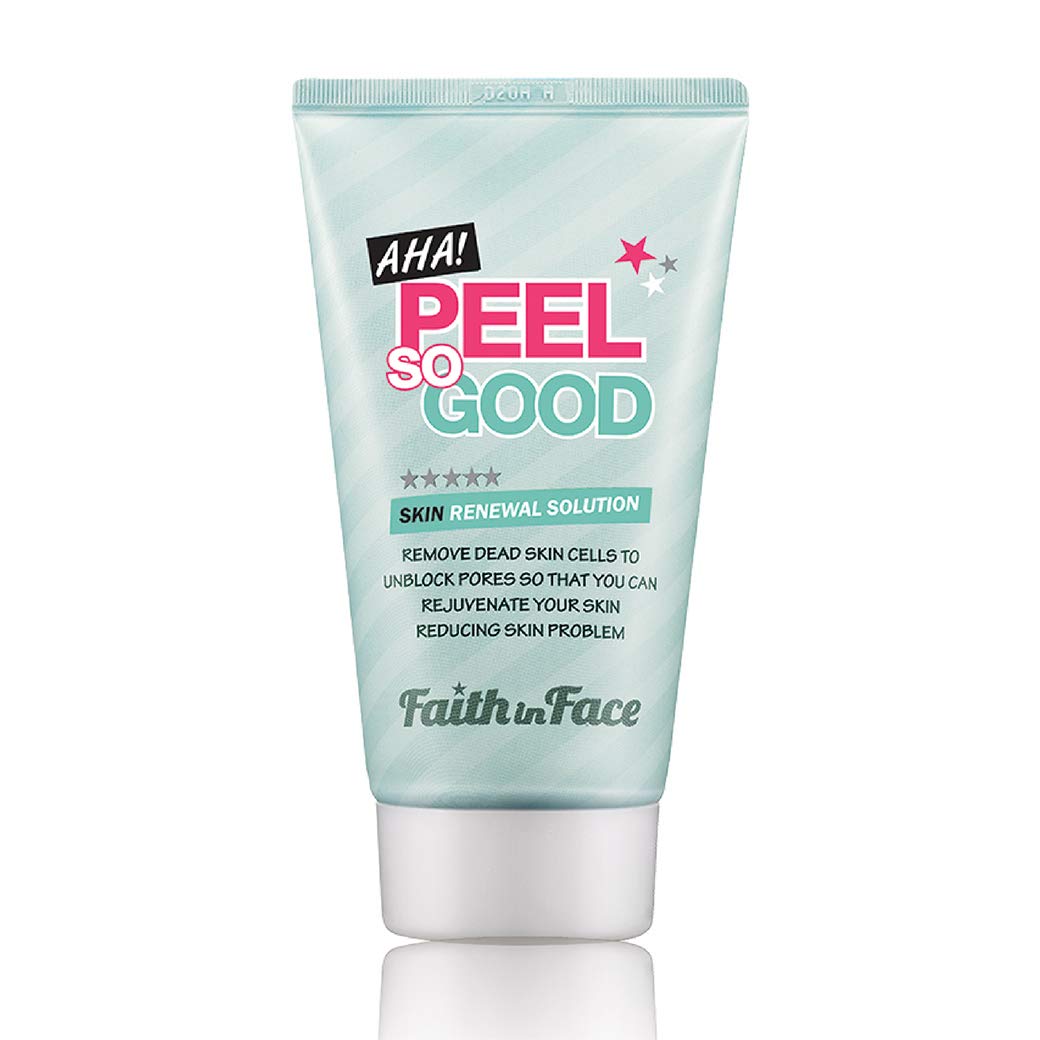Faith in Face AHA Peel bottle pour demonstrates gentle exfoliation for home use
