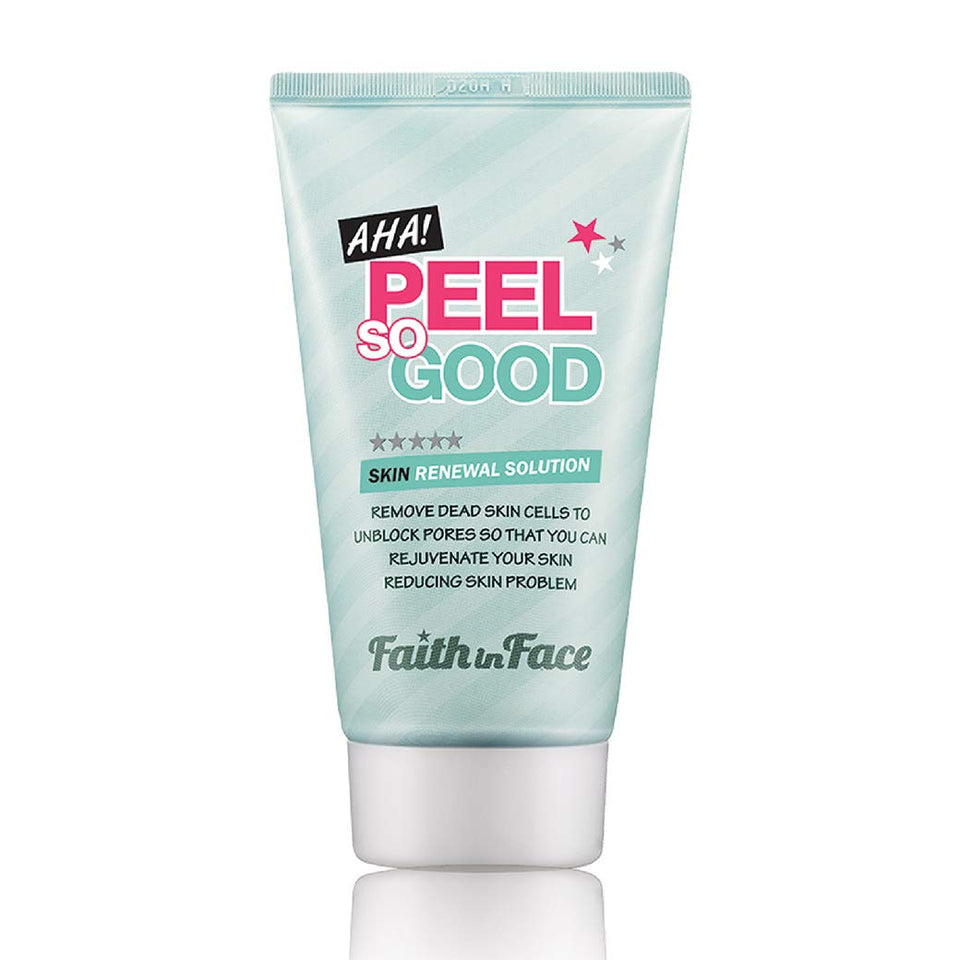 Faith in Face AHA Peel bottle pour demonstrates gentle exfoliation for home use