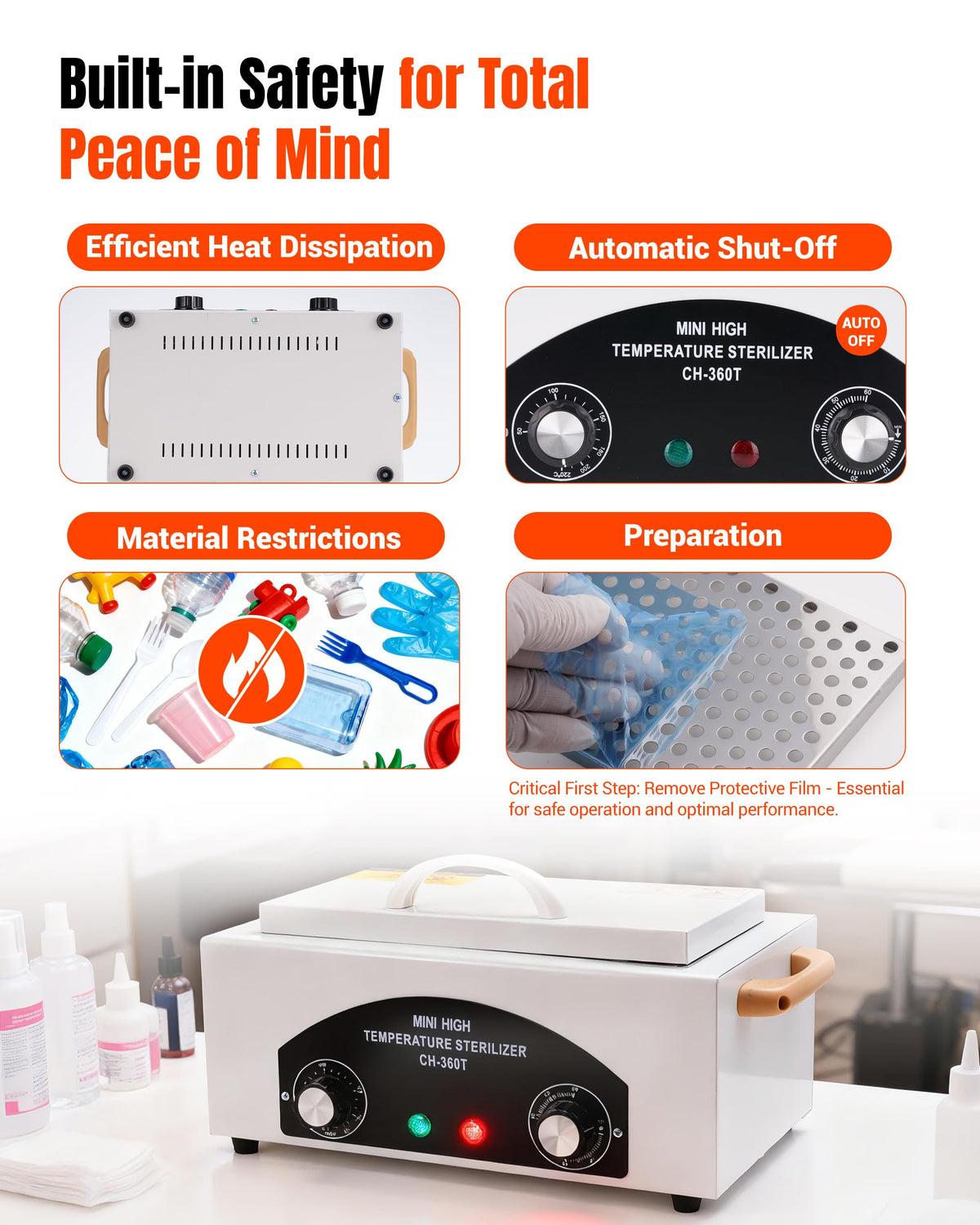 FAITIO setup in nail salon demonstrates professional tool maintenance