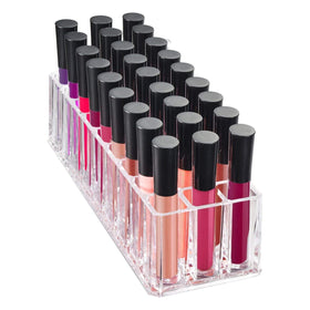 FAJ cosmetics palettes countertop storage display for tidy vanity setup.