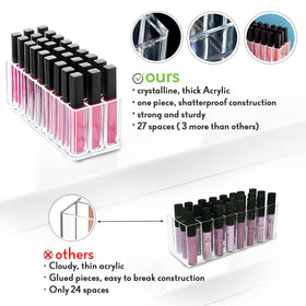 FAJ acrylic makeup holder designed for drawers keeps items organized and within reach.