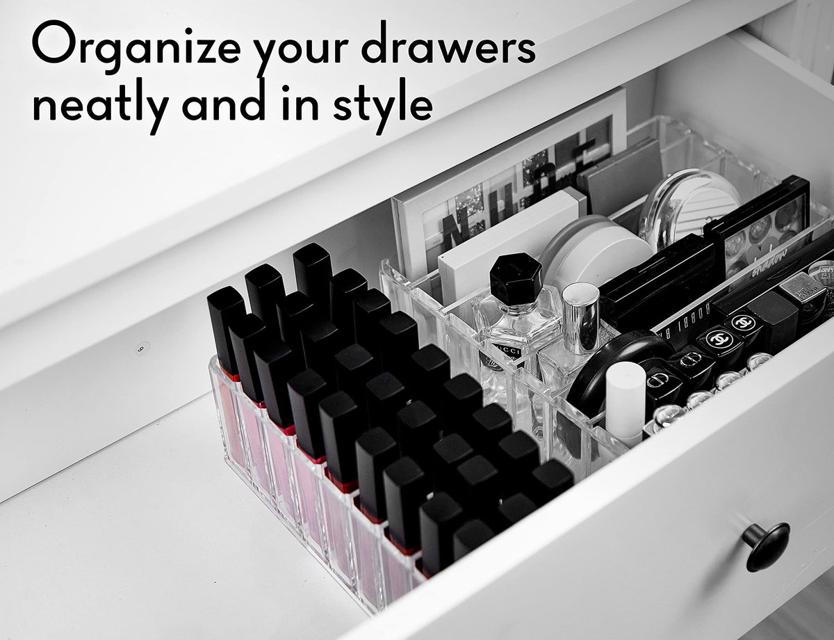 FAJ mascara tube storage to prevent clutter and mix-ups.